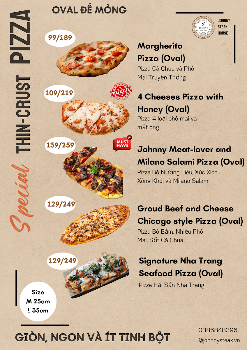 Menu Johnny Steak House 1-4