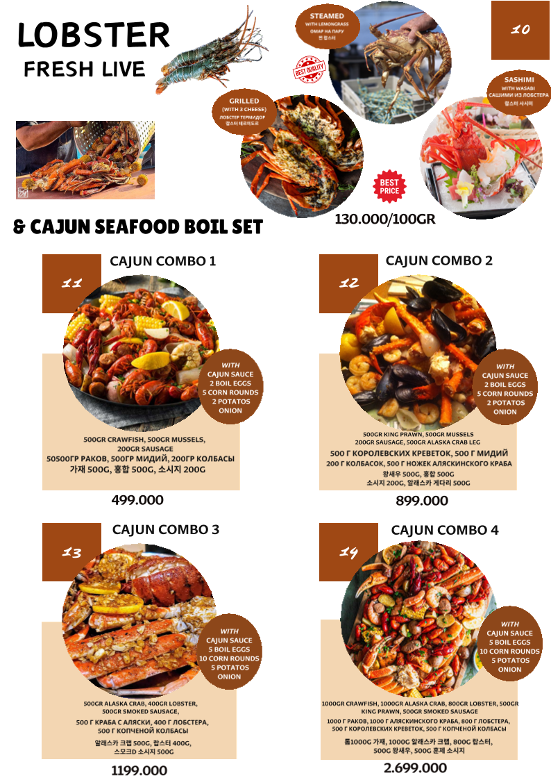 Menu Johnny Steak House 1-7